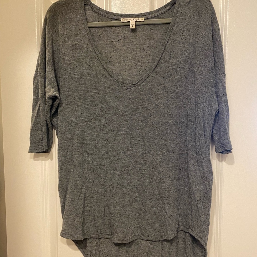 Express high low v neck tee
